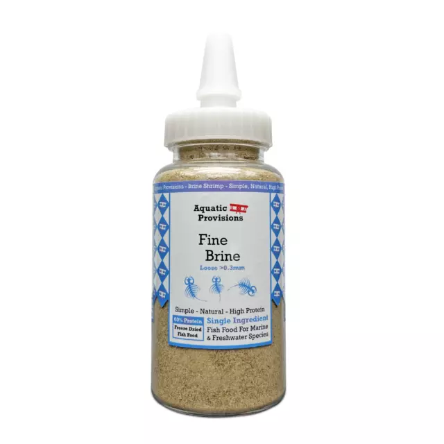 Freeze Dried Fine Brine Shrimp High Protein Fish Food, Semi-Fine ( 0.3mm)