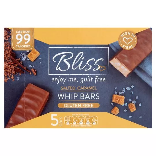 4 Scatole x 5 Barre Bliss Barre Frusta Caramello Salato 125g