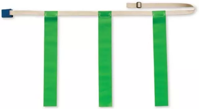 Cinturones de fútbol con bandera verde extragrande cada uno paquete de 1 nueva