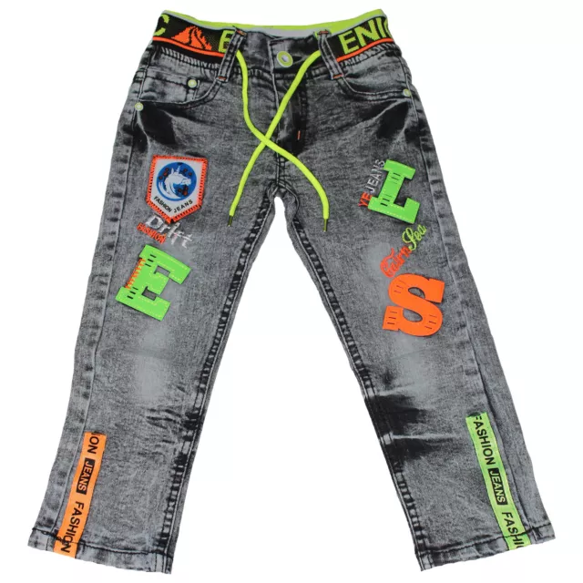 Jeans ragazzi jeans bambini pantaloni bambino pantaloni jeans vita elastica pantaloni con elastico 2