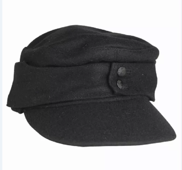 WEHRMACHT WH Panzer Feldmütze M43 schwarz Mütze German Army WWII cap Hat  61