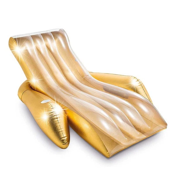 Colchoneta hinchable oro con posavasos intex 56803EU