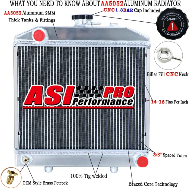 ASI Tractor Radiator For Ford New Holland 1000 1500 1600 1700 SBA310100031