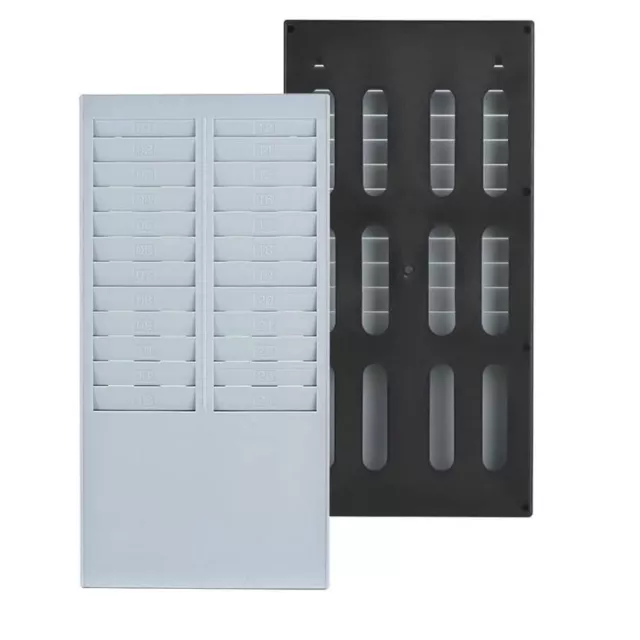 24 Slots Time Card Organizer Holder Plastic Attendance Recorder  Factories