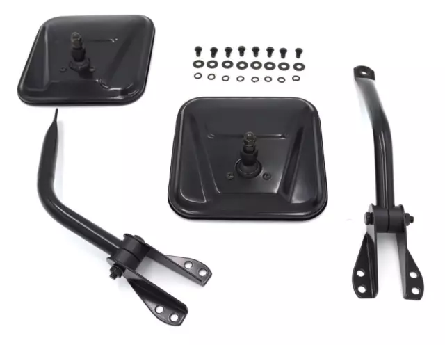 Einarmspiegel-Set passend für Jeep Wrangler TJ YJ AMC CJ Schwarz Aussenspiegel