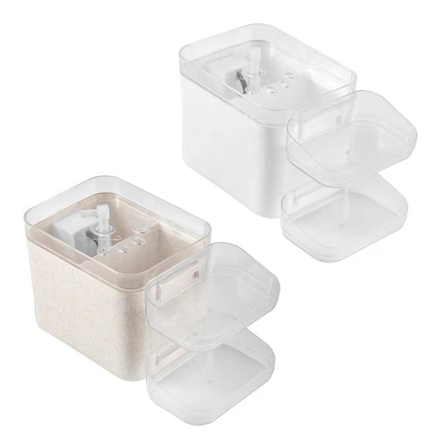 Dog Water Dispenser with Quadruple Filter for Cat Bird Drinking Fountain Food Bo