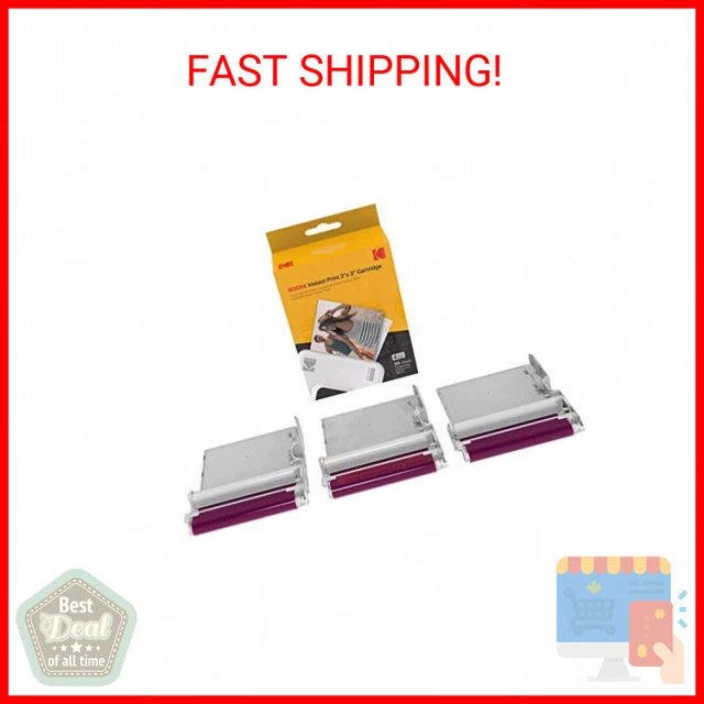 KODAK 4PASS Film Cartridge (3x3") for KODAK Mini 3 Retro and Mini Shot 3 Retro,