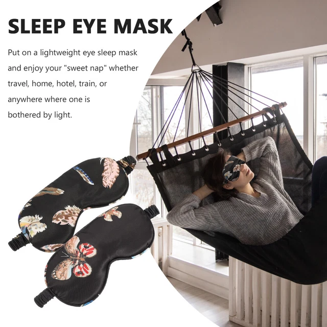 2pcs Des Yeux De Soie Pour Dormir Les Yeux Bandés Sleepmask