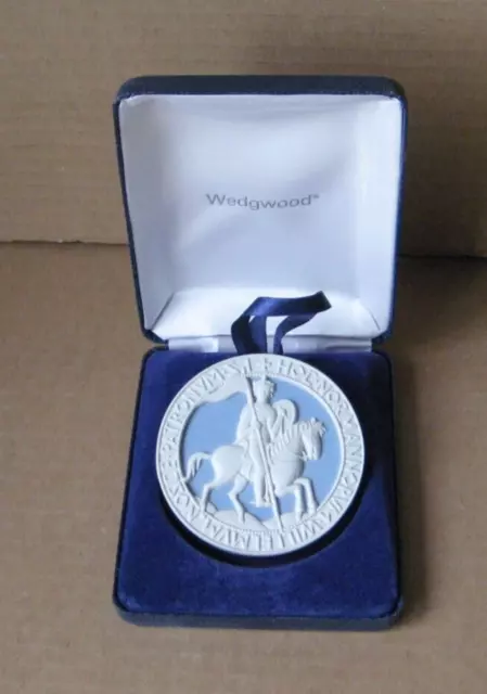 Wedgwood Blue Jasperware Domesday Medallion Limited Edition