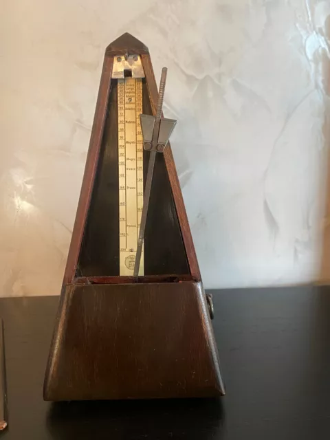 SUPERBE METRONOME MAELZEL PAQUET DEBUT XXème - TRES BON ETAT DE FONCTIONNEMENT