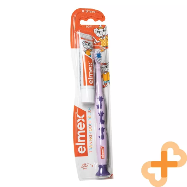 Elmex Training Brosse à Dents pour 0-3 Ans Vieux Enfants Poils Doux