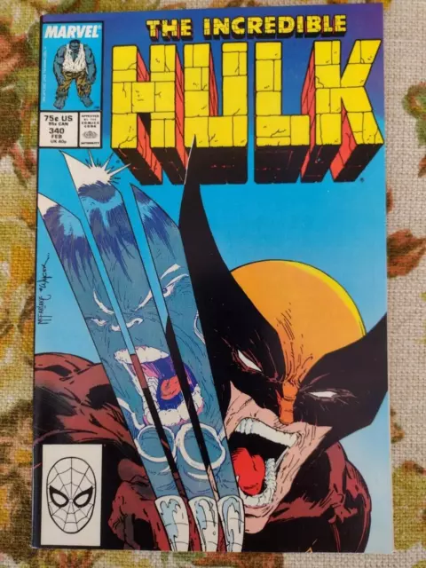 Incredible Hulk #340 (1988) New, never read, stored flat. Near Mint