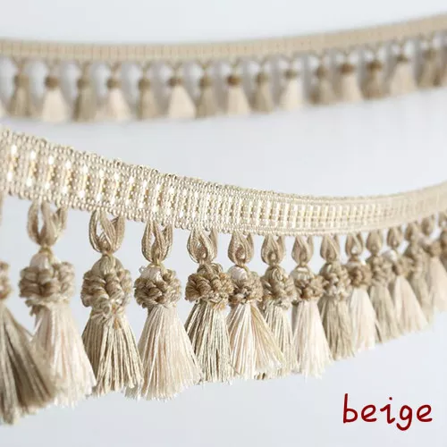 Curtain Tassel Edging Sewing Trims Upholstery Fabric DIY Cushion Decor Home Long