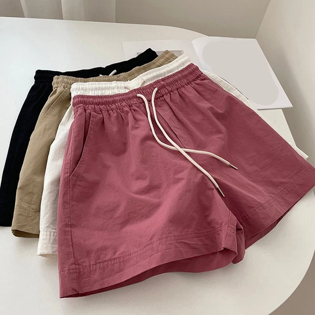 Pantaloncini Donna Loose Estivi - Vita Alta Con Coulisse, 100% Poliestere, S-XL - Foto 6