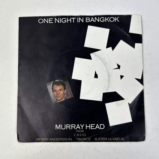 Murray Head One Night In Bangkok 7" Vinyl Single 45 Record 1984 CHESS1 RCA VG+