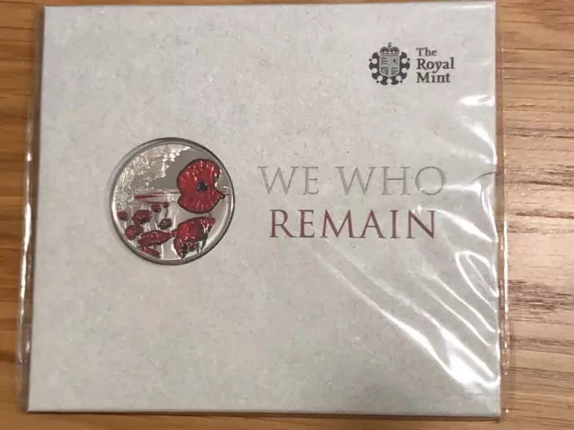 2015 Poppy BU Sealed £5 Coin ‘We Who Remain’ (Royal Mint)