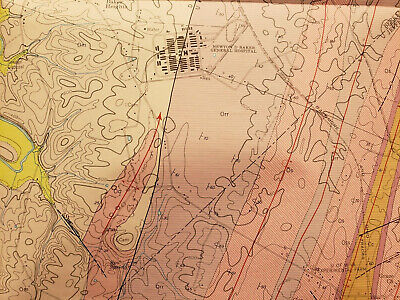 Original Vintage 1964 Geologic Map of Martinsburg Quadrangle West Virginia 7