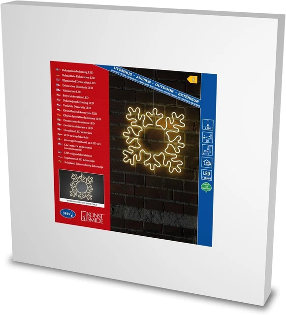 Konstsmide LED Acryl Weihnachtsbaum – Batteriebetrieben, Warmweiß, Für Innen