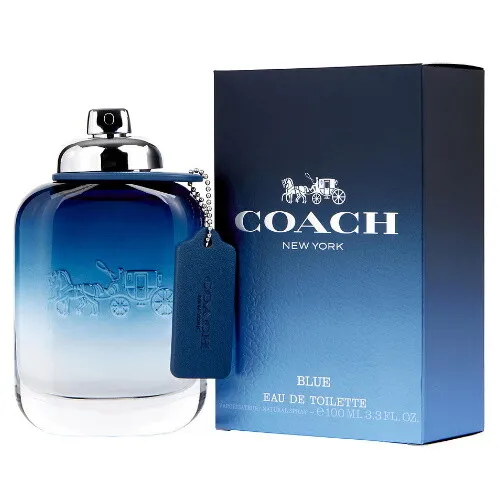 Coach Blue by Coach 3.3 / 3.4 oz EDT Cologne for Men Brand New In Box
