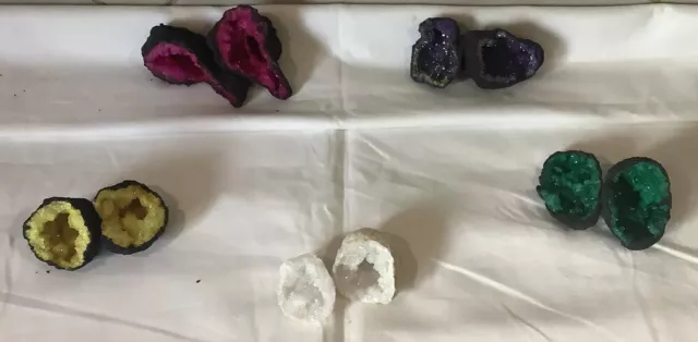 Quarz Druse Geoden Marokko Konvolut 5 Geoden 3