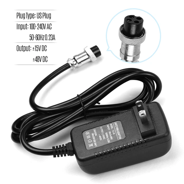 Mixing Console Mixer Power Supply AC Adapter 4-Pin Connector 100-240V Input O0T0
