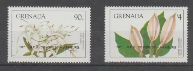 v2036 Grenada / Blumen-UPU  MiNr 1304/05 ** m.Aufdruck