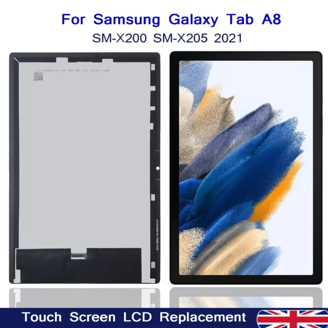 For Samsung Galaxy Tab A8 (2021) 10.5" SM-X200 X205 LCD Display Touch Screen UK