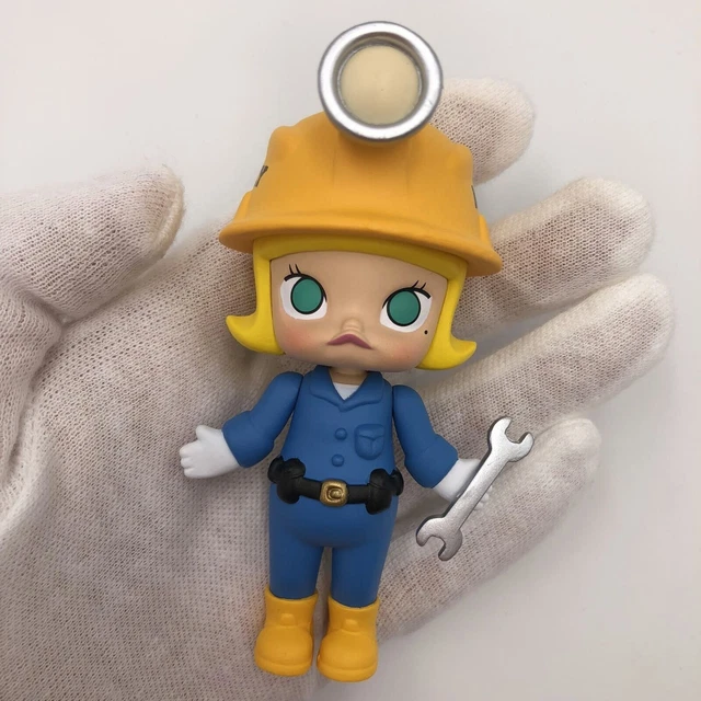 POP MART KENNYSWORK Molly Career Mini Figure Designer Toy Figurine Worker Blue