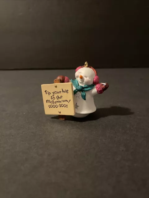 Hallmark Keepsake Ornament - "Millennium Snowma'am" 2000-2001 Snowman Christmas