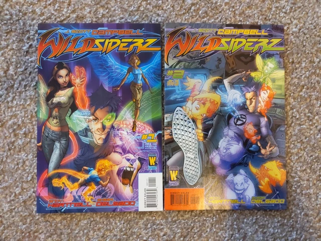 Wild Siderz  1 & 2 J. Scott Campbell Wildstorm wildsidez lot gen13 danger girl