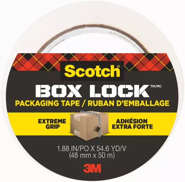 Ruban D'Emballage Transparent Box Lock Scotch, 48 Mm X 50 M, 1 Rouleau 2