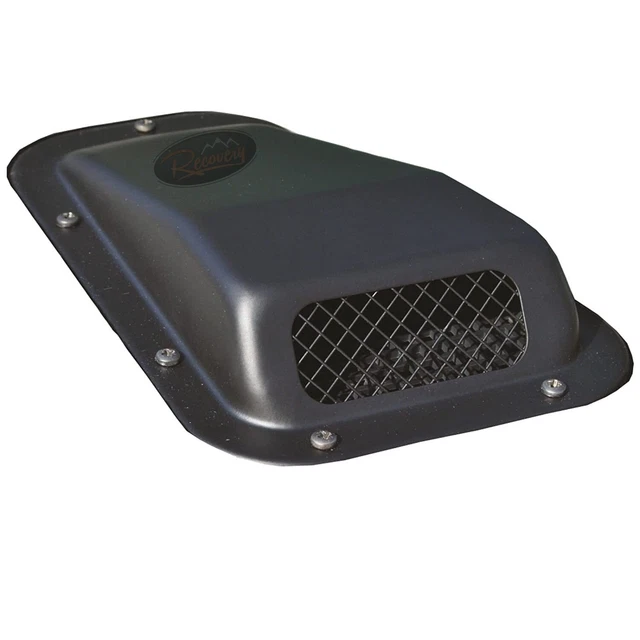 Land Rover Defender Wing Top Heater Air Intake Grill - Right Side, Snow Cowl Cover Scoop - Black Plastic