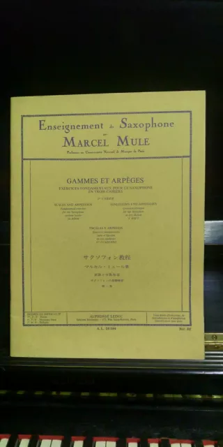 Enseignement Von Saxophone Marcel Mule 1° Cahiers