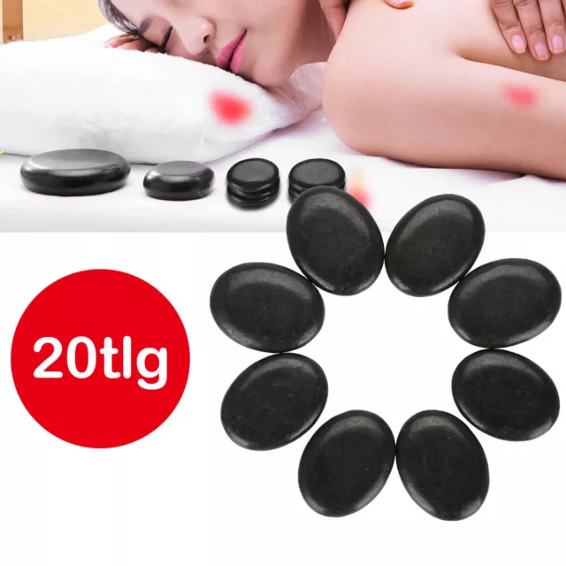 20 stk. Massage Master Hot Stone Basaltsteine Pediküre Massage Stein NEU & TOP