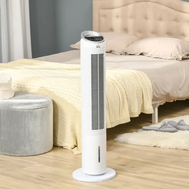 HOMCOM Luftkühler mit Wasserkühlung Turmventilator Klimagerät 20㎡ 60W