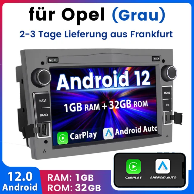 1+32G Android12 Pour Opel Astra H Corsa C D Vectra C Autoradio GPS NAVI BT WIFI