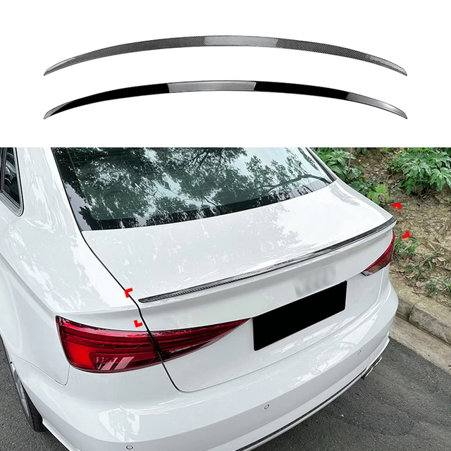 1 pz ala spoiler bagagliaio posteriore per Audi A3 S3 berlina 8 V 2014-2020 look fibra di carbonio