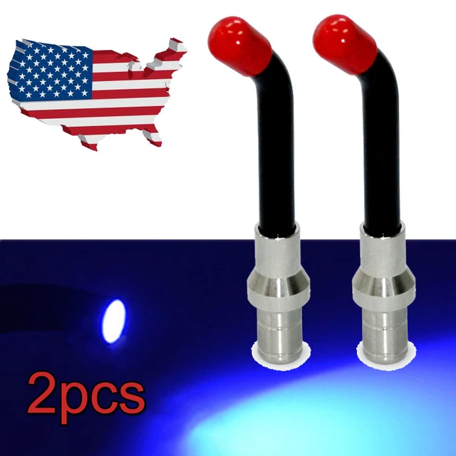 2pcs Denshine curing Light Guide Rod Tips Optical Fiber Cure Lamp Glass 8*10mm
