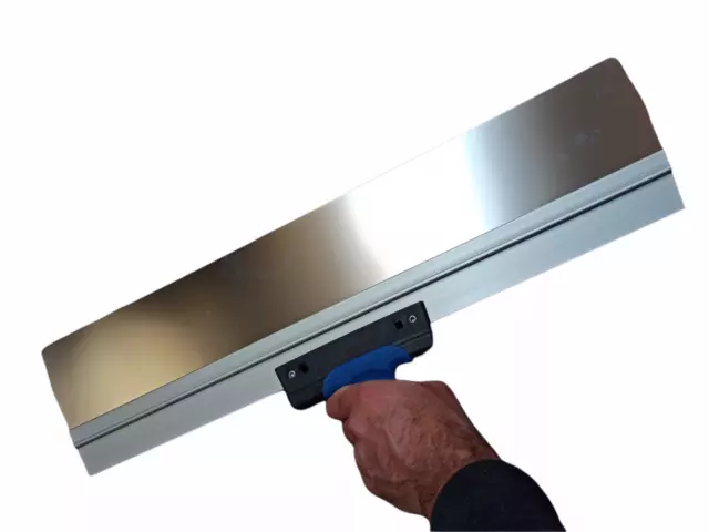 Flexible  Wide Taping Knife 600 mm 23 in Stainless Plastering Skimming Spatula 3