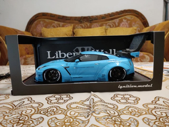 1/18 IGNITION MODEL Nissan GTR R35 LB Walk Blue no pandem autoart nismo ...
