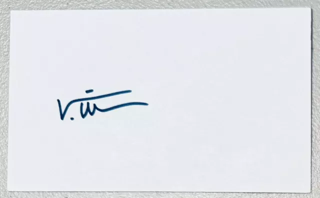 Val Kilmer Signed Autographed 3x5 Card SWAU Authenticated Top Gun