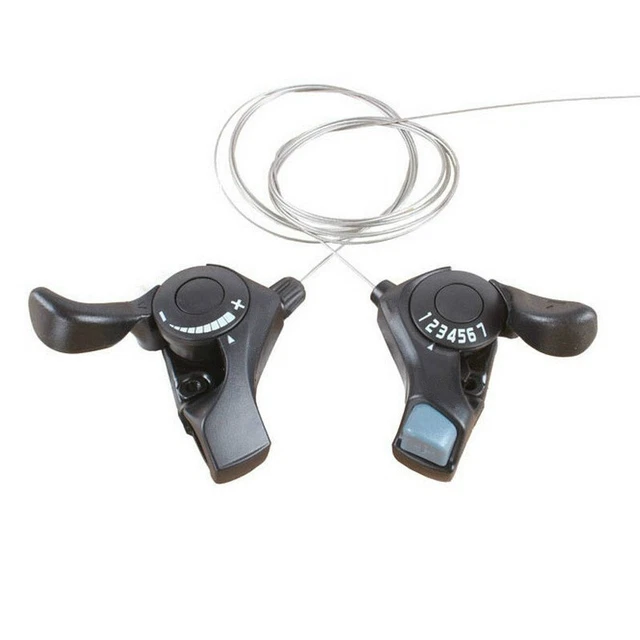 Levier de vitesse pour vélo de montagne - Coque en caoutchouc - Dérailleur droit - Poignée tournante - Pour réparation de vélo de route pliable - Accessoire de transmission universel