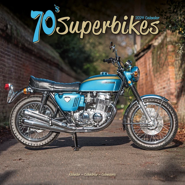 CALENDARIO MOTO ANNI '70 Superbike 2024 Calendario Moto 15 SCONTO
