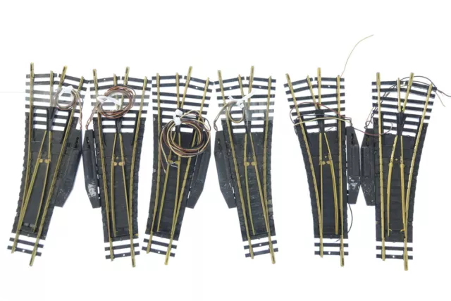 H0 FLEISCHMANN 3x 6044 elektrische Weichenpaare links rechts Konvolut DC M23