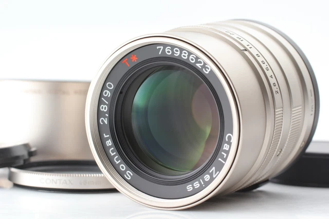 【 Beste Mint W / Kapuze】 Contax Carl Zeiss Objektiv Sonnar T 90mm F2.8 G1 G2 Aus