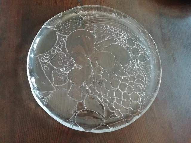 Assiette En Verre Artisanale De Murano - Authentique, Fabriquée En Italie, Neuf
