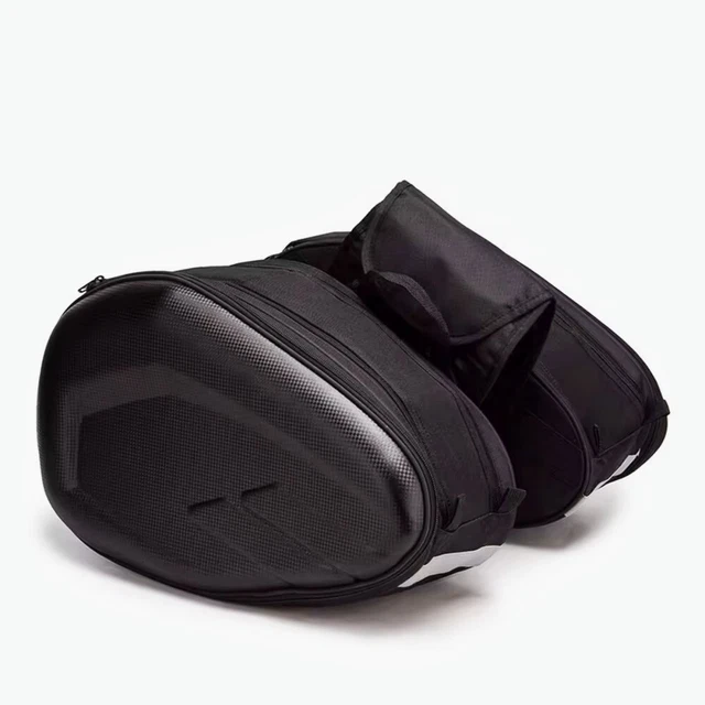 Motorcycle Side Pouch Oxford Carbon Fiber Saddlebags Travel Bags Waterproof