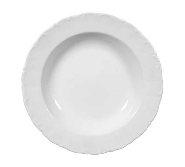 Villeroy Und Boch Cellini Suppenteller, 24 Cm, Premium Porzellan, Weiß