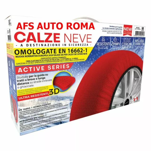 Calze Da Neve 205/40-16 Omologate En 16662-1 Sostituisco Le Catene Da Neve S