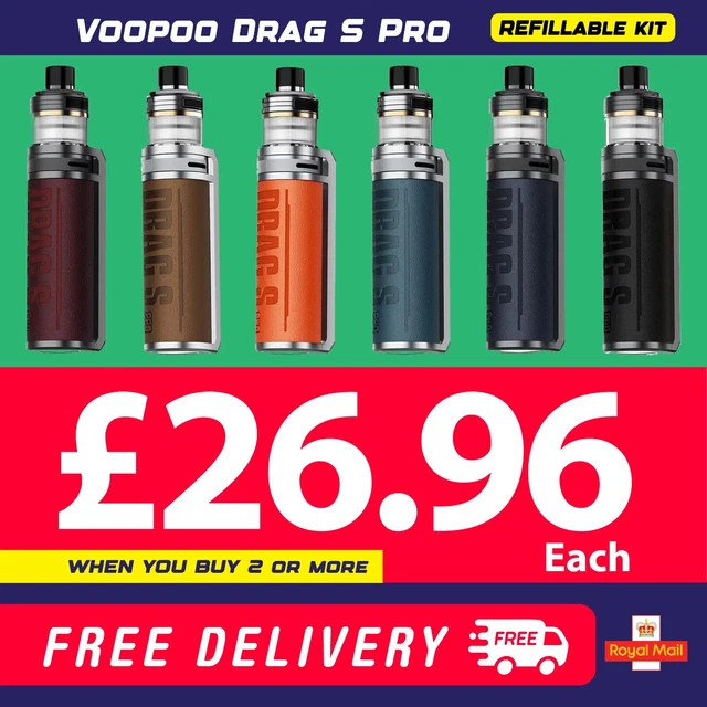 AUTHENTIC VOOPOO PNP Drag X / Drag S Replacement BIG XL Pods Cartridge  2pcs/pack 8.49 - PicClick UK